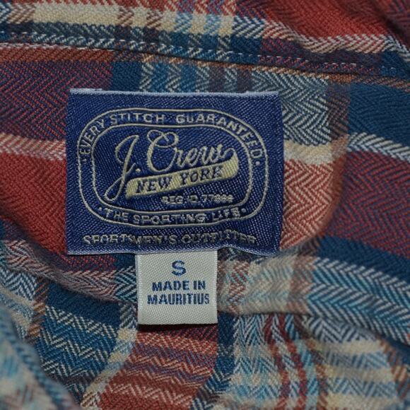 J Crew New York Half Button Down Flannel Shirt - Picture 5 of 5